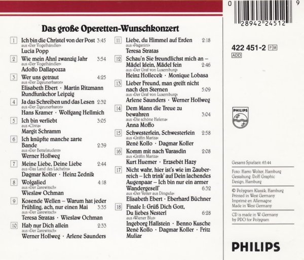 Various - Das große Operetten-Wunschkonzert